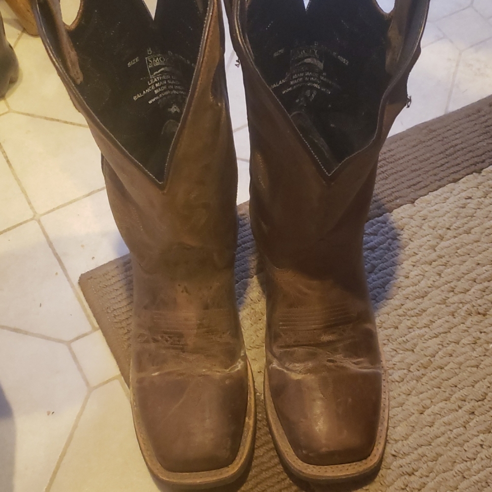 Smokey Mountain Western Boots Mens Sqaure Distress